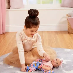 LullaBaby – Baby Doll & Floral Swaddle