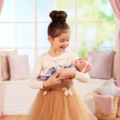 LullaBaby – Baby Doll & Floral Swaddle