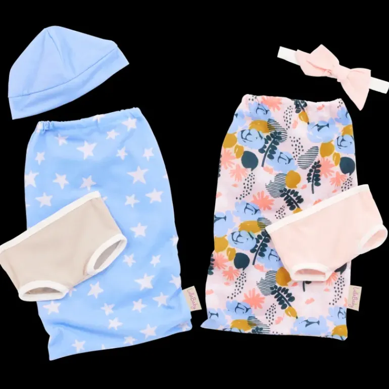 LullaBaby – Twin Baby Dolls & Sleep Sacks Set – Boy & Girl