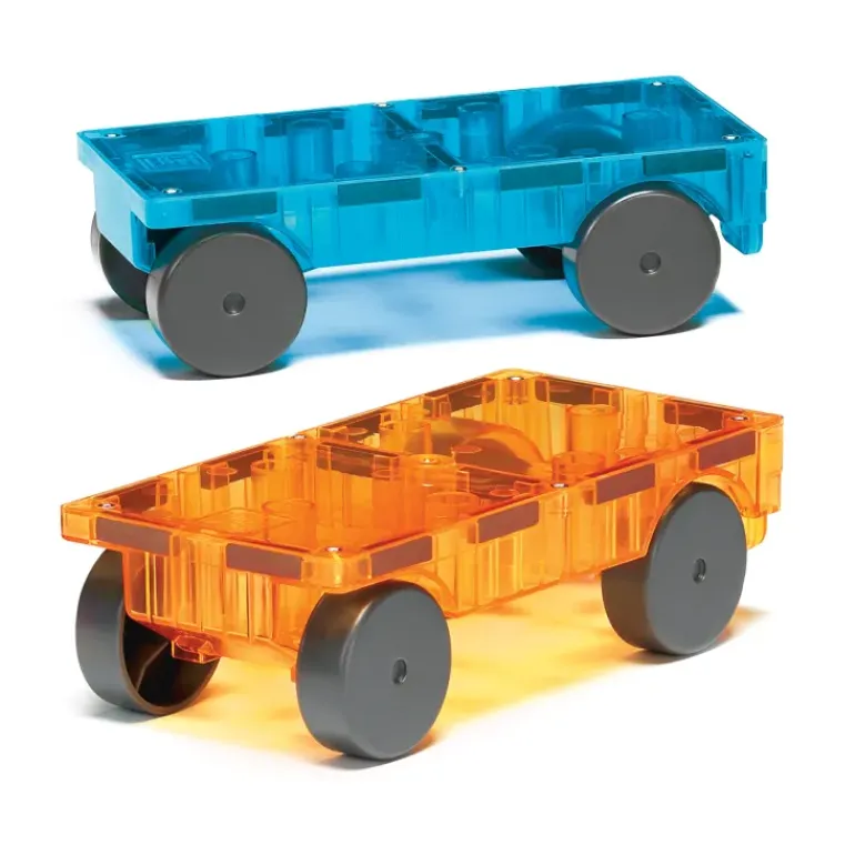 Magna Tiles - Cars Expansion Set - Blue & Orange