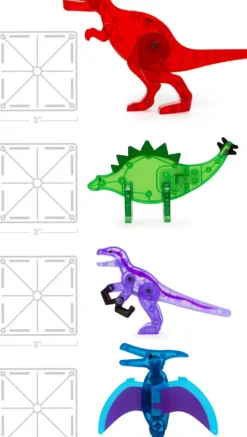 Magna Tiles - Dino World Set - 40 piece