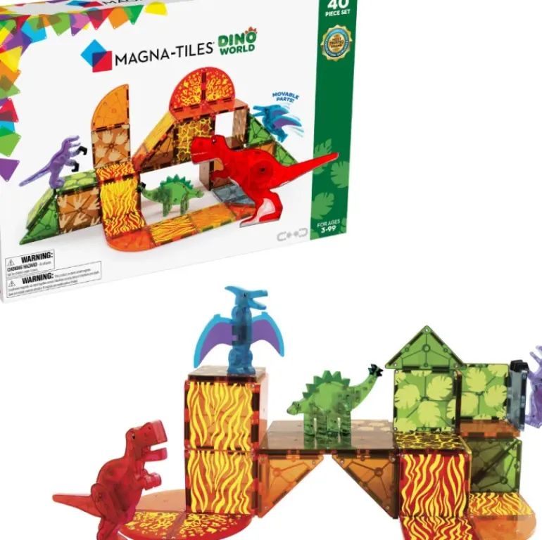 Magna Tiles - Dino World Set - 40 piece
