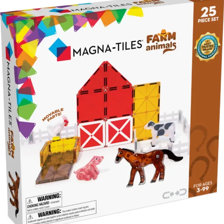 Magna Tiles - Farm Animals Set - 25 pieces