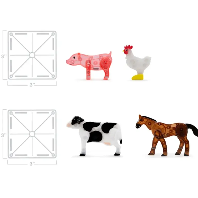 Magna Tiles - Farm Animals Set - 25 pieces