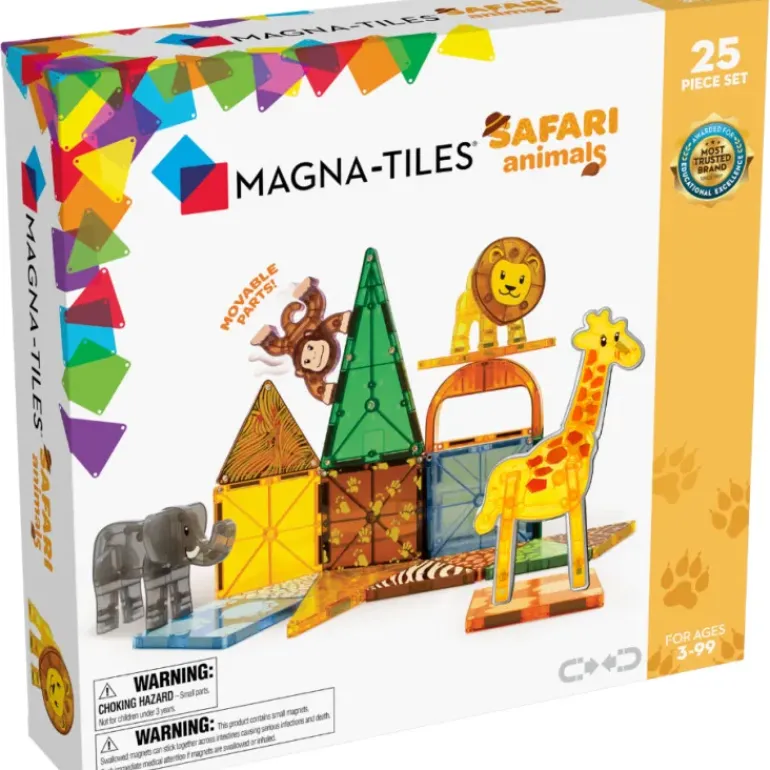 Magna Tiles - Safari Animals Set - 25 piece