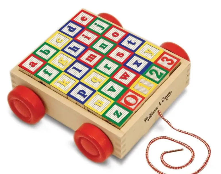 Melissa & Doug - Classic ABC Block Cart
