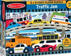Melissa & Doug - Jumbo Floor Puzzle 24Pc - Traffic jam