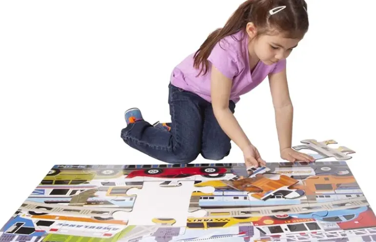 Melissa & Doug - Jumbo Floor Puzzle 24Pc - Traffic jam