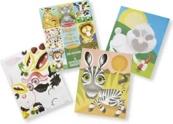 Melissa & Doug - Make - A - Face Crazy Animals Sticker Pad