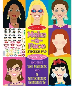 Melissa & Doug - Make - A - Face Fashion Faces Sticker Pad