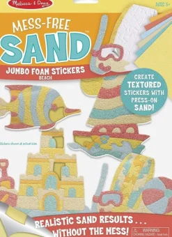 Melissa & Doug - Mess-Free Sand - Jumbo Foam Stickers - Beach