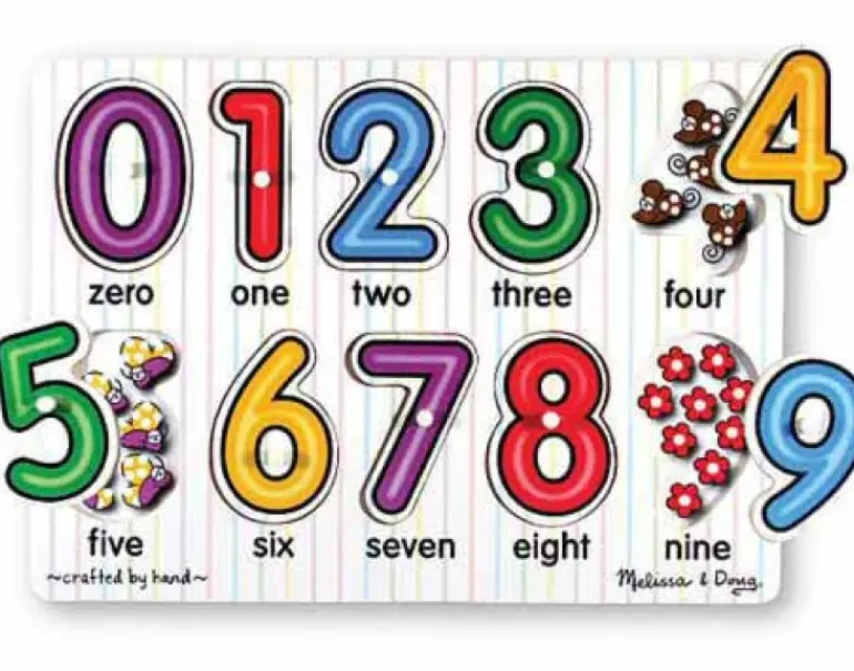 Melissa & Doug - Peg Puzzle - Numbers
