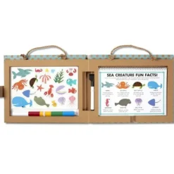 Melissa & Doug - Play Draw Create Reusable Drawing & Magnet Kit Ocean