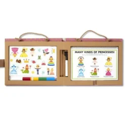 Melissa & Doug - Play Draw Create Reusable Drawing & Magnet Kit Princesses