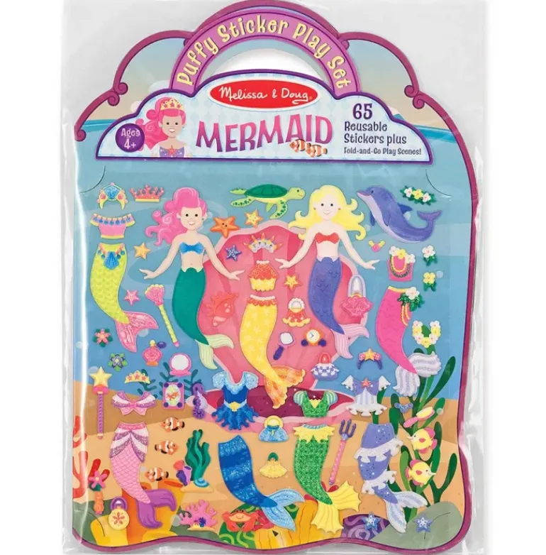Melissa & Doug - Puffy Stickers Play Set - Mermaid