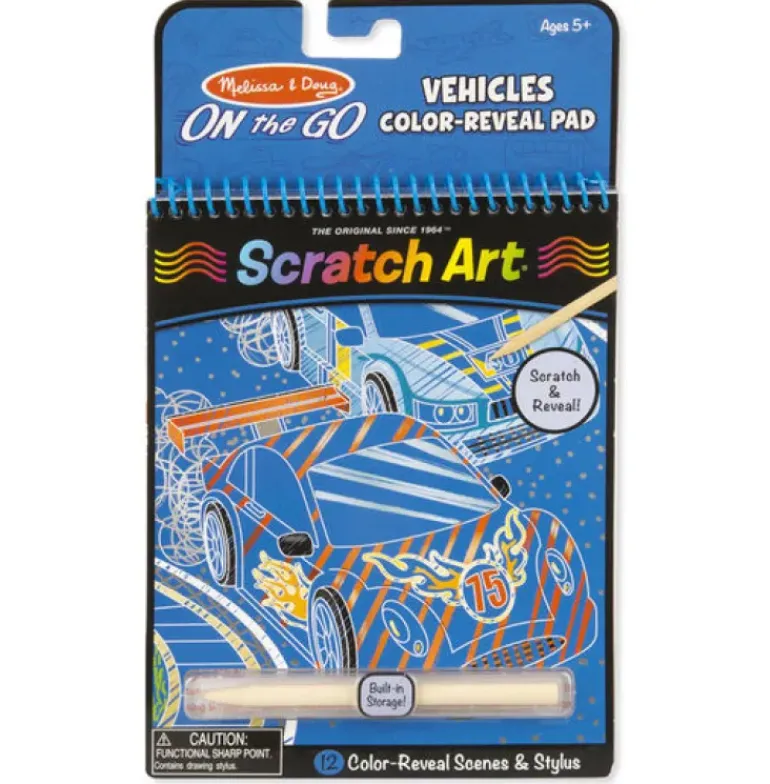 Melissa & Doug - Scratch Art - Vehicle - ON the GO Travel Activity