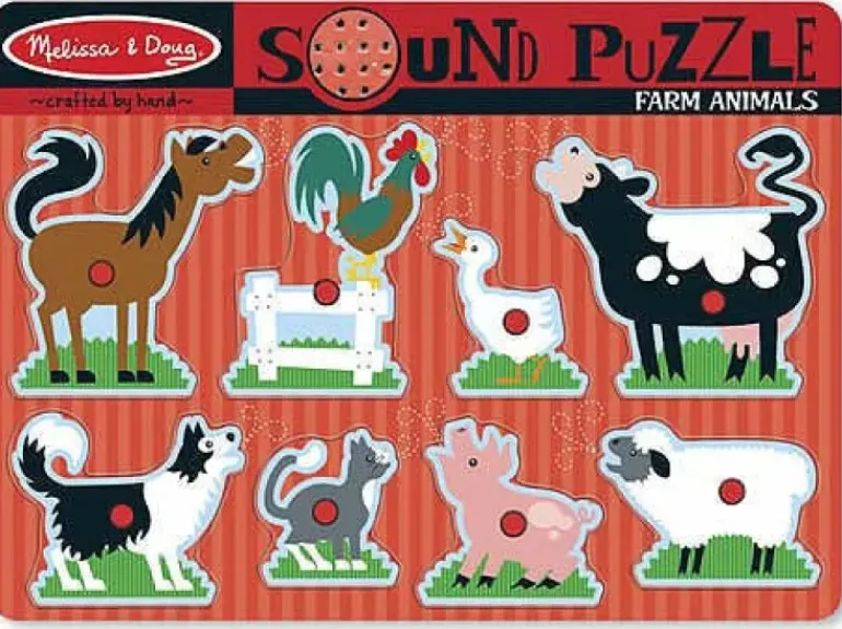 Melissa & Doug - Sound Puzzle - Farm Animals
