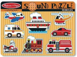 Melissa & Doug - Sound Puzzle - Vehicles
