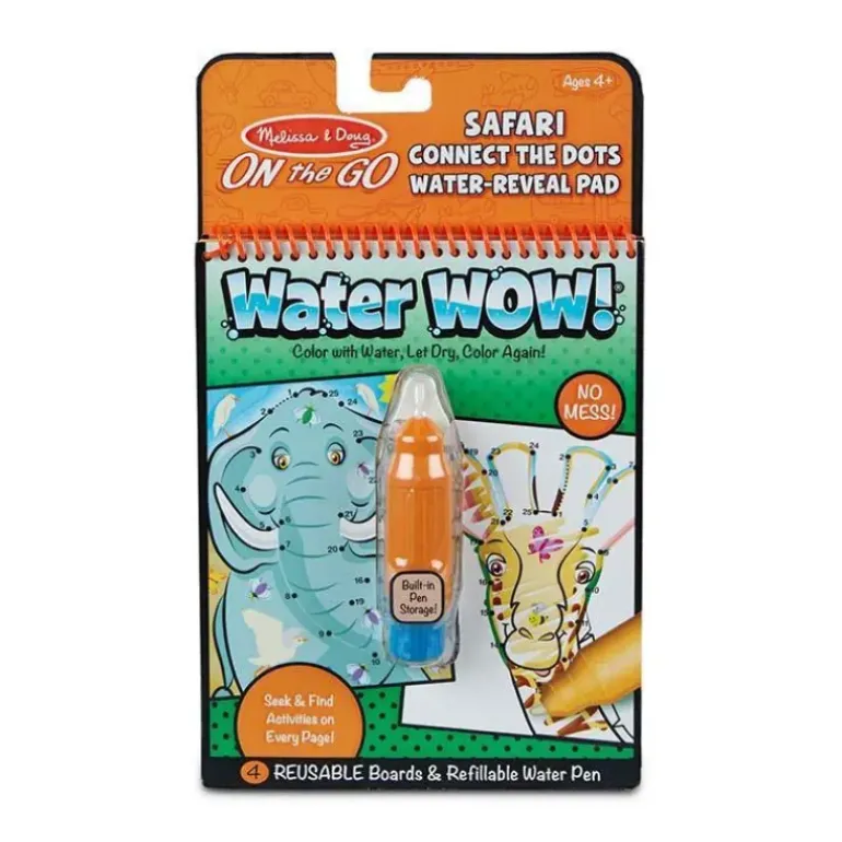 Melissa & Doug - Water WOW - Connect the Dots Safari - On the Go Travel Activity
