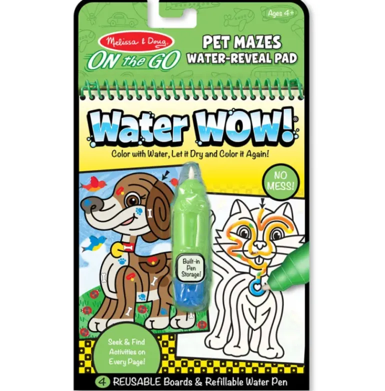 Melissa & Doug - Water WOW - Pet Mazes - ON the GO Travel Activity