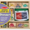 Melissa & Doug - Wooden Dinosaur Stamp Set