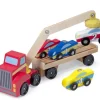 Melissa & Doug - Wooden Magnetic Car Loader
