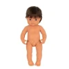 Miniland - Doll 38cm Caucasian Boy Brunette In Bag