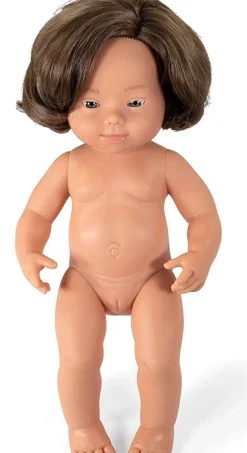 Miniland - Doll 38cm Caucasian Girl Down Syndrome In Bag