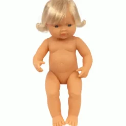 Miniland - Doll 38cm Caucasian Girl In Bag