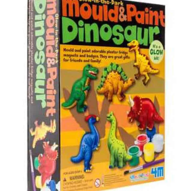 4M - Mould & Paint Glow in the Dark Dinosaurs
