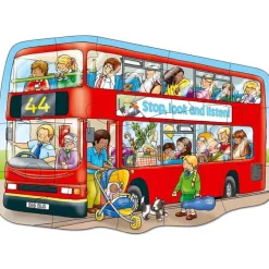 Orchard - 15Pc Big Red Bus Puzzle