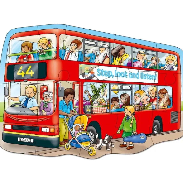 Orchard - 15Pc Big Red Bus Puzzle