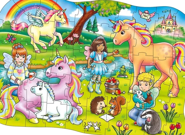 Orchard - 50Pc Unicorn Friends & Poster Puzzle