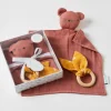 Pilbeam - Double Muslin Comforter & Teething Ring Rosette