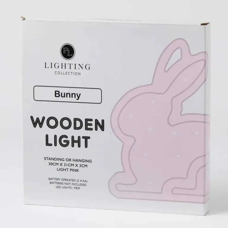 Pilbeam - Wooden Light Bunny