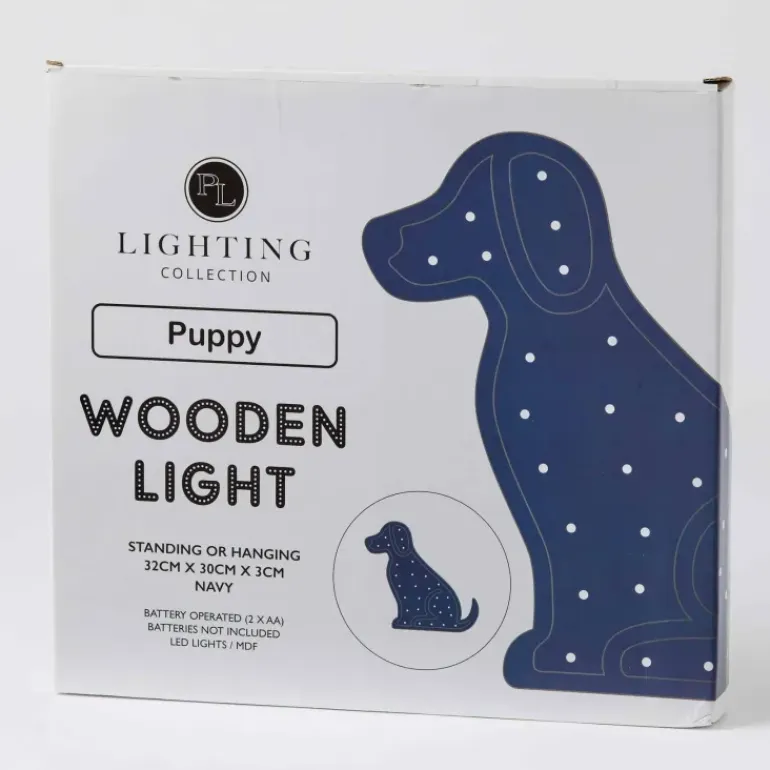 Pilbeam - Wooden Light Puppy