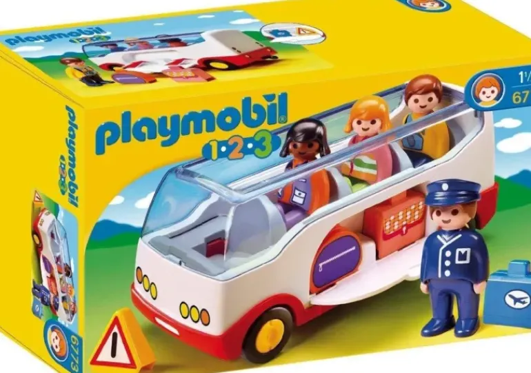Playmobil - 1.2.3 Airport Shuttle Bus (6773)