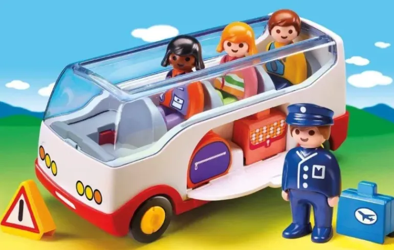 Playmobil - 1.2.3 Airport Shuttle Bus (6773)