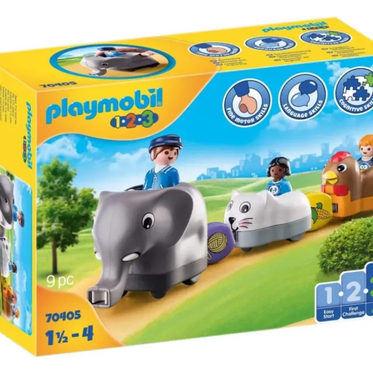 Playmobil - 1.2.3 Animal Train (70405)