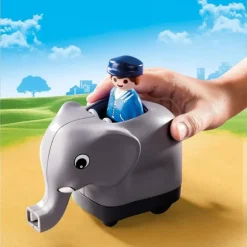 Playmobil - 1.2.3 Animal Train (70405)