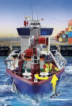 Playmobil - Cargo Ship With Boat (70769)