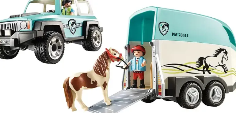 Playmobil - Car with Pony Trailer (70511)