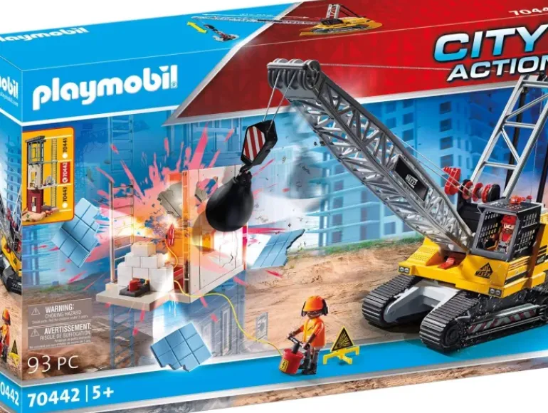 Playmobil - Construction Cable Excavator With Building Section (70442)