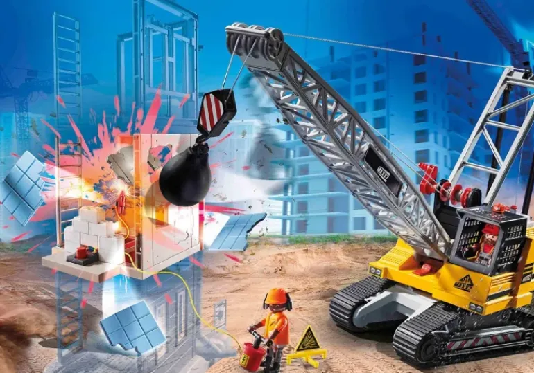 Playmobil - Construction Cable Excavator With Building Section (70442)