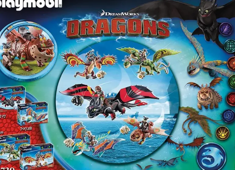 Playmobil - Dragon Racing Fishlegs And Meatlug (70729)