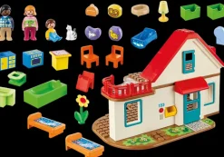 Playmobil - 1.2.3 Family Home (70129)