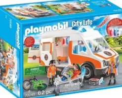 Playmobil - Hospital Ambulance With Flashing Lights (70049)