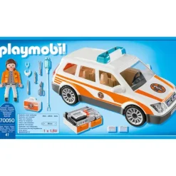 Playmobil - Hospital Emergency Car With Siren (70050)