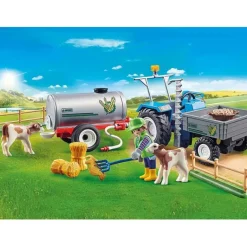Playmobil - Loading Tractor With Water Tank (70367)