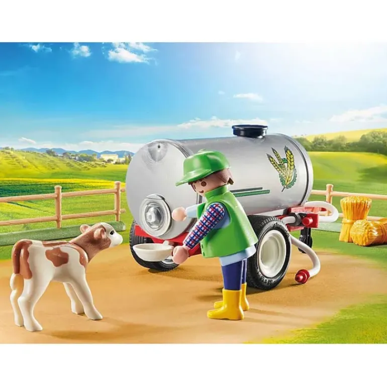 Playmobil - Loading Tractor With Water Tank (70367)